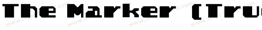 The Marker (True Type)字体转换